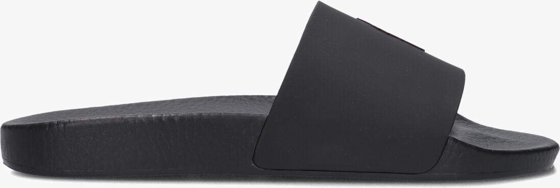 zwarte polo ralph lauren badslippers p.slide