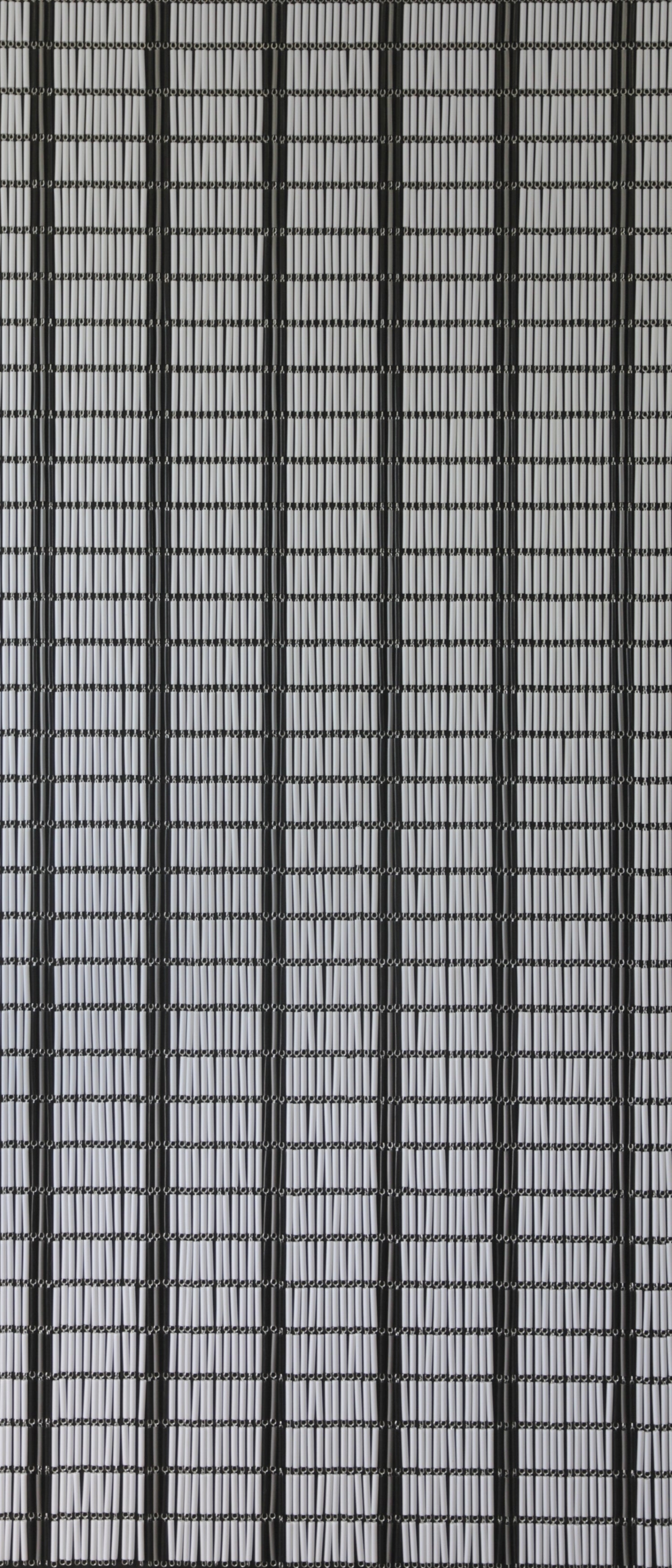 Sun-Arts vliegengordijn Hulzen wit/zwart 100 x 1,3 x 232 cm