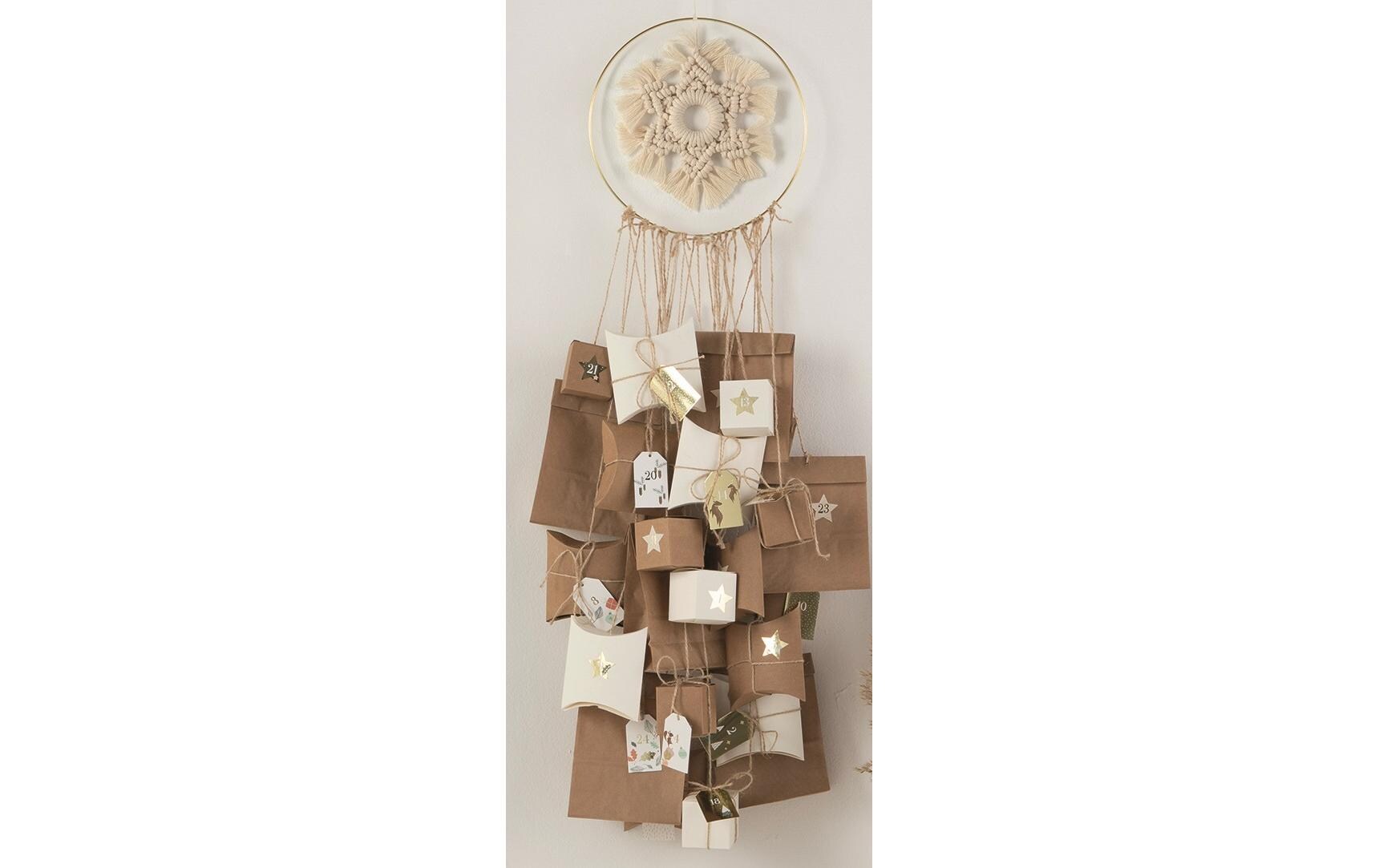 Adventskalender MakrameeGeschenktüten ideal für kleine Geschenke und diy Adventskalender