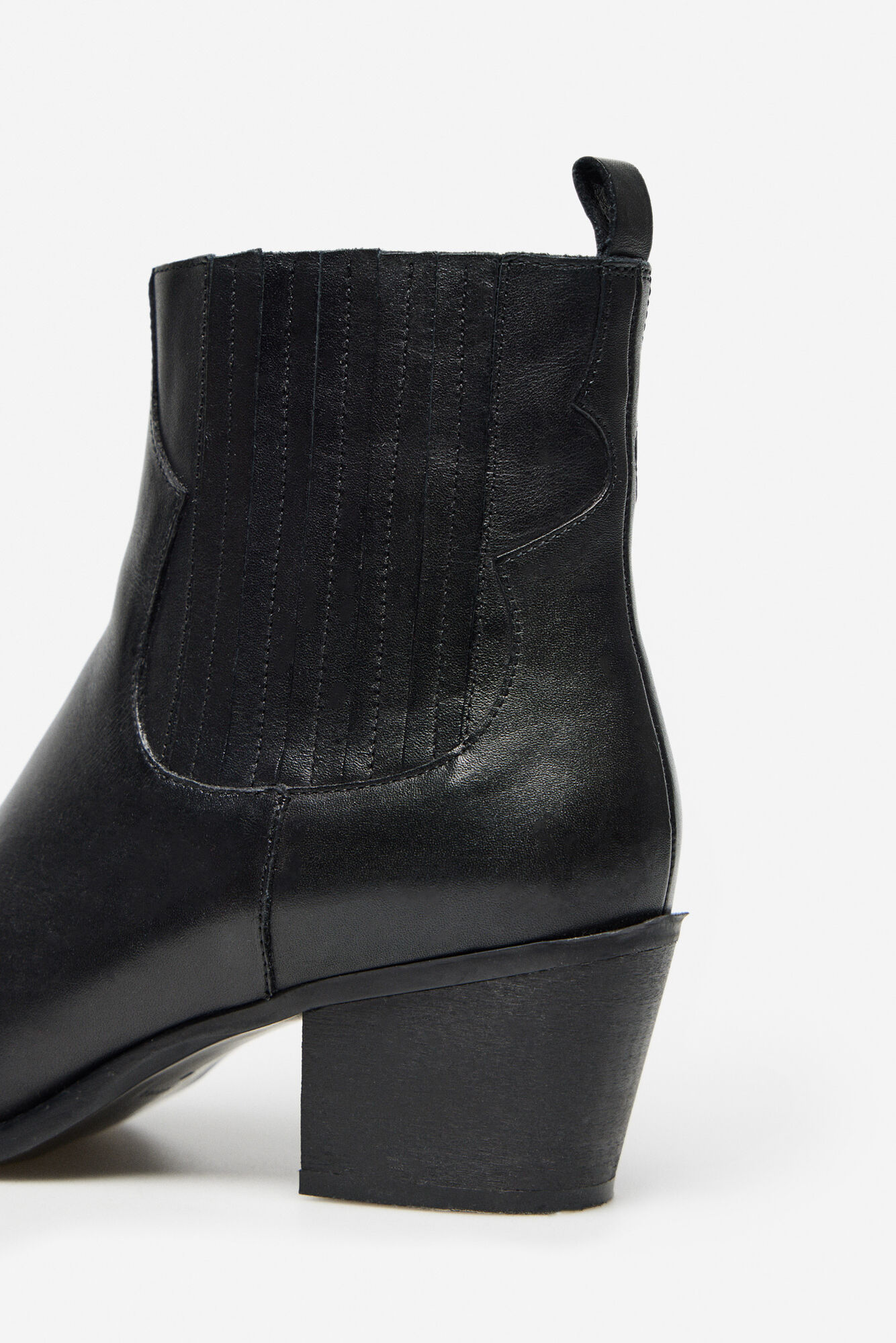 bota de couro Napa