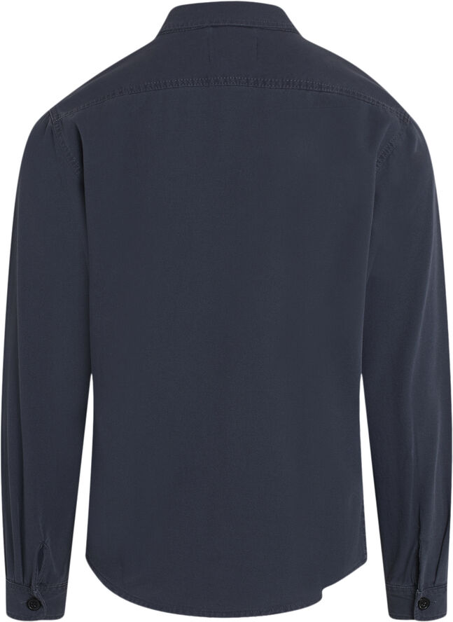 Mads Nørgaard - Copenhagen Dyed Canvas Stern Shirt Midnight navy