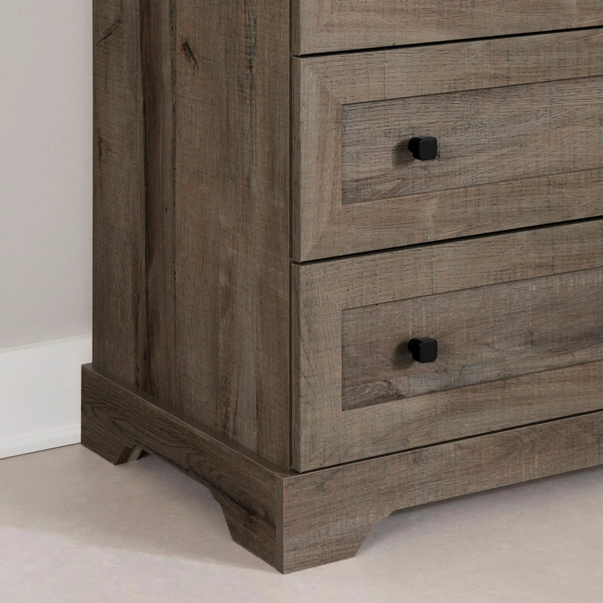 South Shore Commode double 6 Tiroirs - Hazen Chêne d'automne