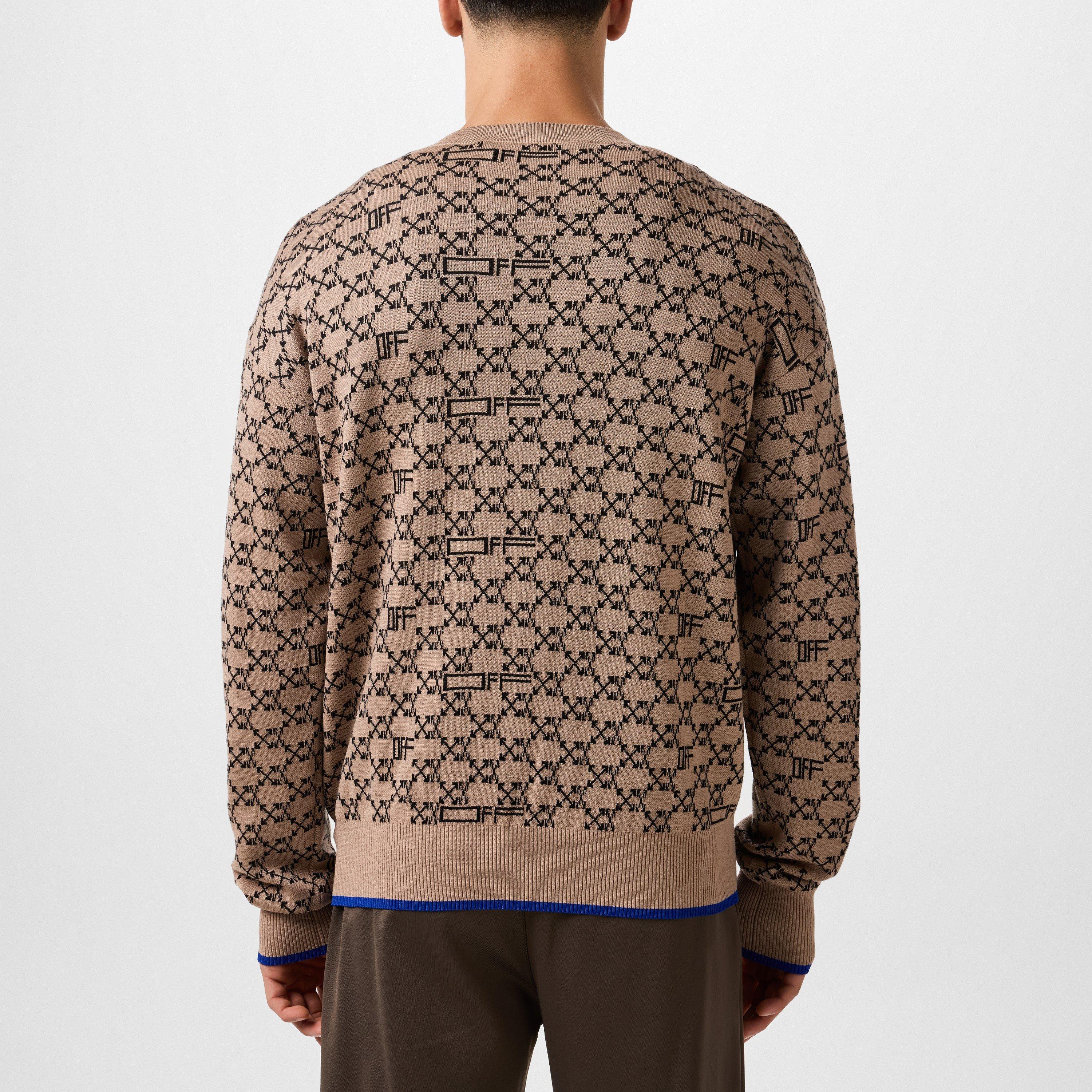 Off White All-Over Monogram Jumper
