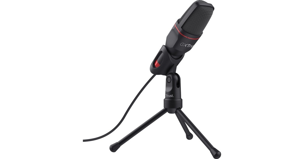 TrustGXT 212 Mico USB Microfoon  (Zwart/rood)