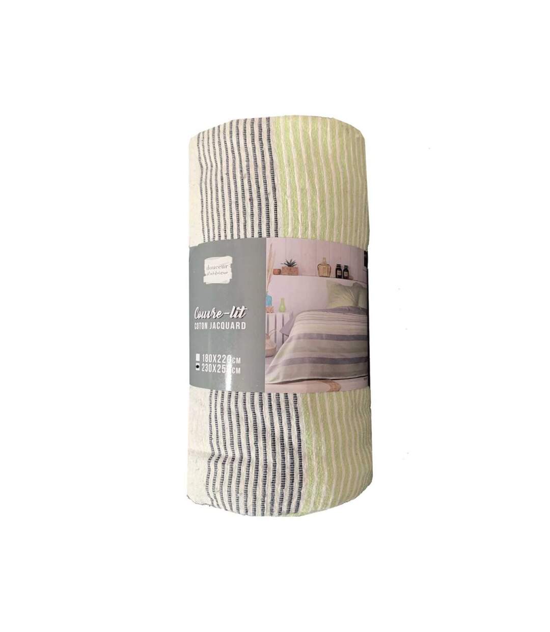 Couvre-Lit 2 Personnes Fiby 230x250cm Vert