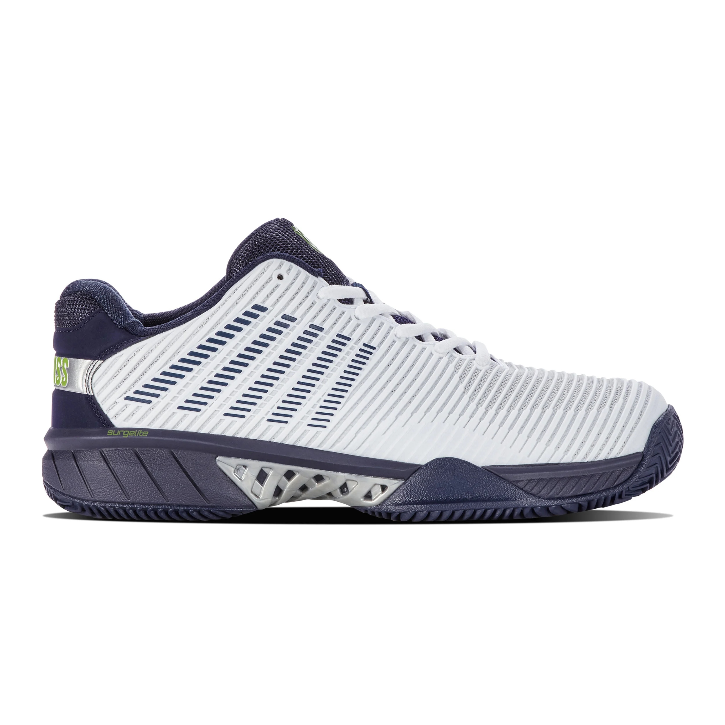K-Swiss Hypercourt Express 2 Chaussure Terre Battue Hommes - Blanc , Bleu Foncé