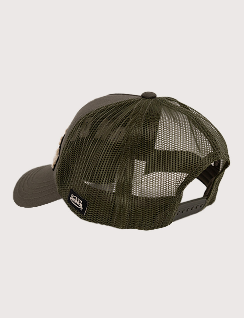 VON DUTCH CASQUETTE TRUCKER LOGO KAKI