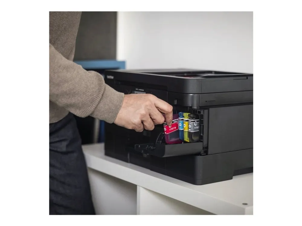 Brother MFC-J4550DW - Multifunktionsprinter - farve - blækprinter - A4 (210 x 297 mm) (original) - A4/Legal (medie) - op til 13 spm (kopiering) - op til 20 spm (udskriver) - 150 ark - USB 2.0, LAN, Wi-Fi(n)