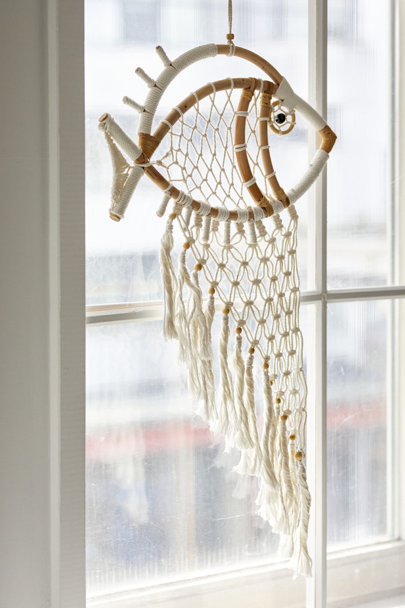 Traumfänger 'Fisch', weiß, B 40 cm, H 105 cm günstig bestellen