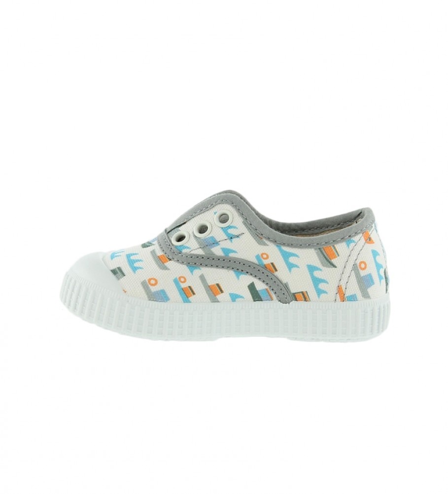 Victoria English Slipper por Jessica Nielsen cinza