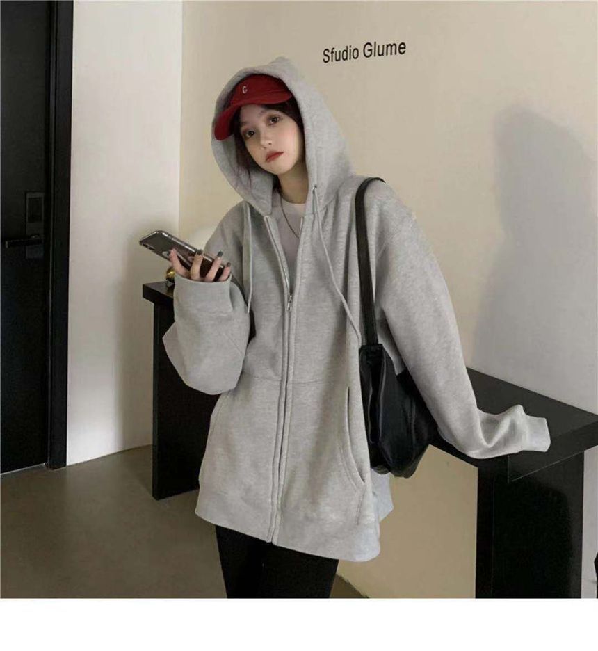 CRIBI - Oversized hoodie met rits