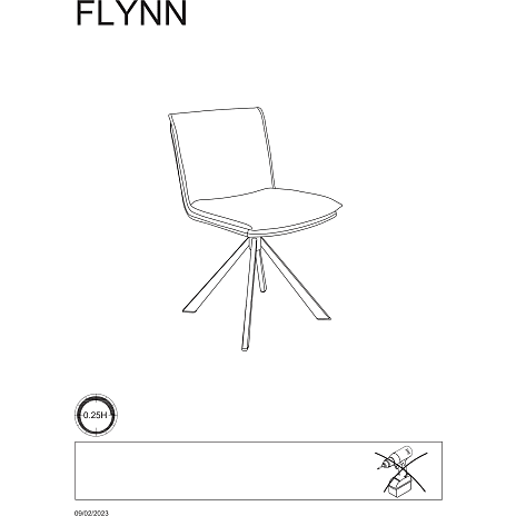 Flynn spisebordsstol - beige