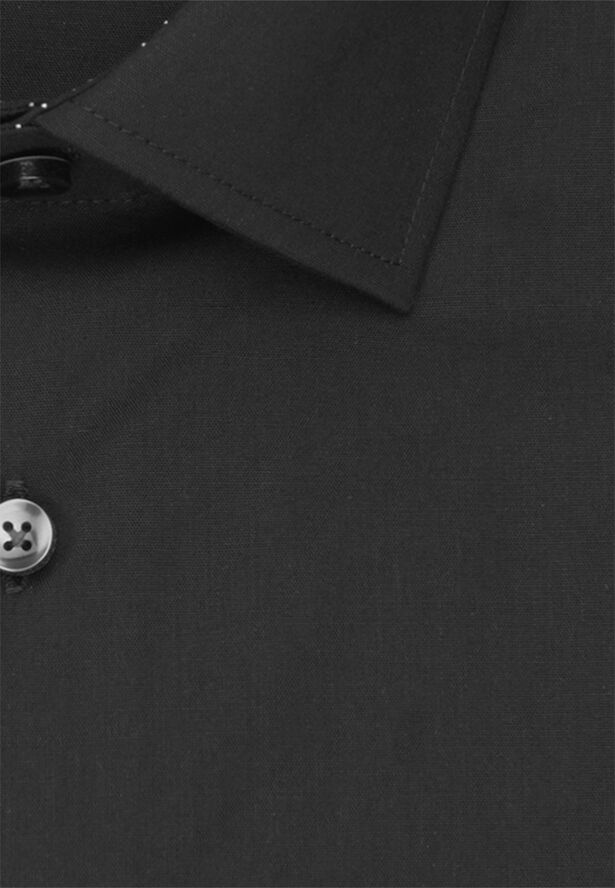 Seidensticker Business Shirt Slim Long sleeve Kent-Collar Uni Black