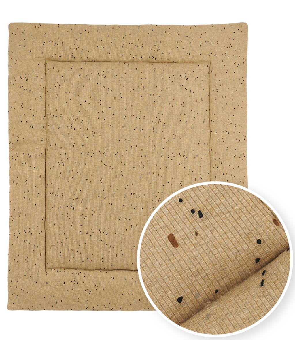 boxkleed Rib Mini Spot toffee melange