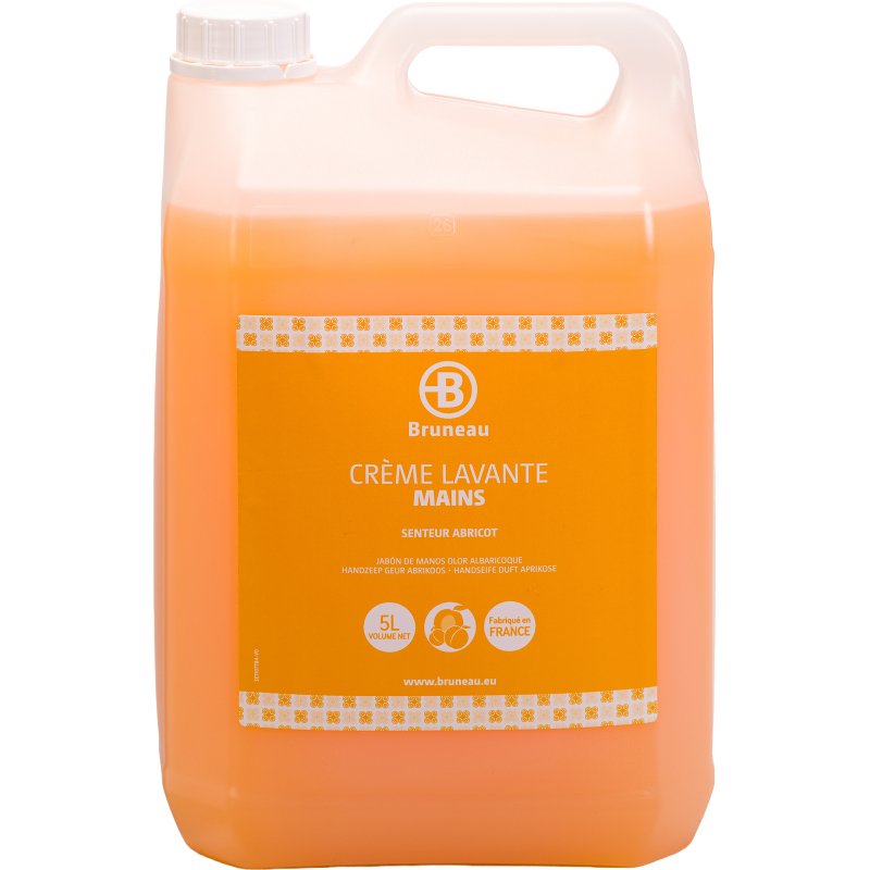 Crème lavante Bruneau abricot - Bidon de 5 L