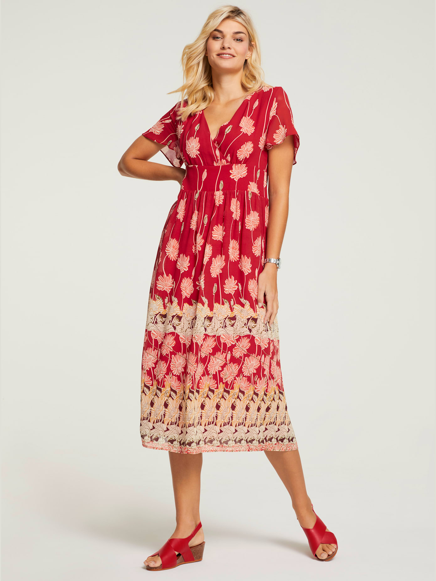 Robe imprimée look tendance