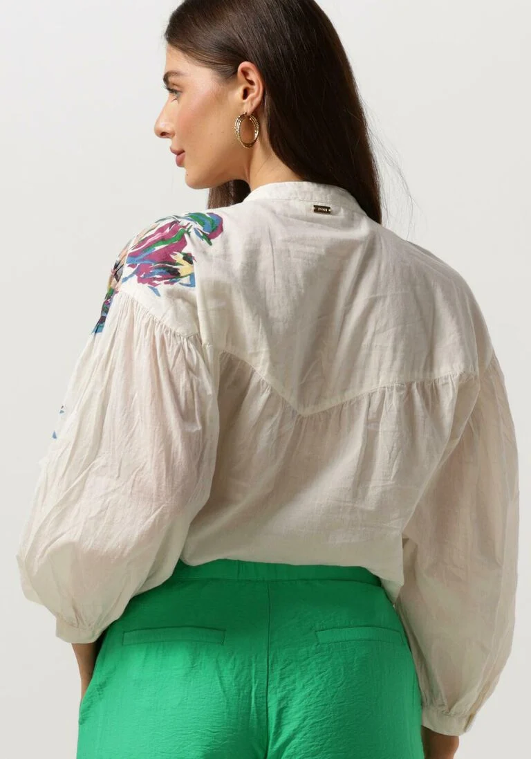 POM AMSTERDAM ecru pom amsterdam blouse sicilian ecru blouse