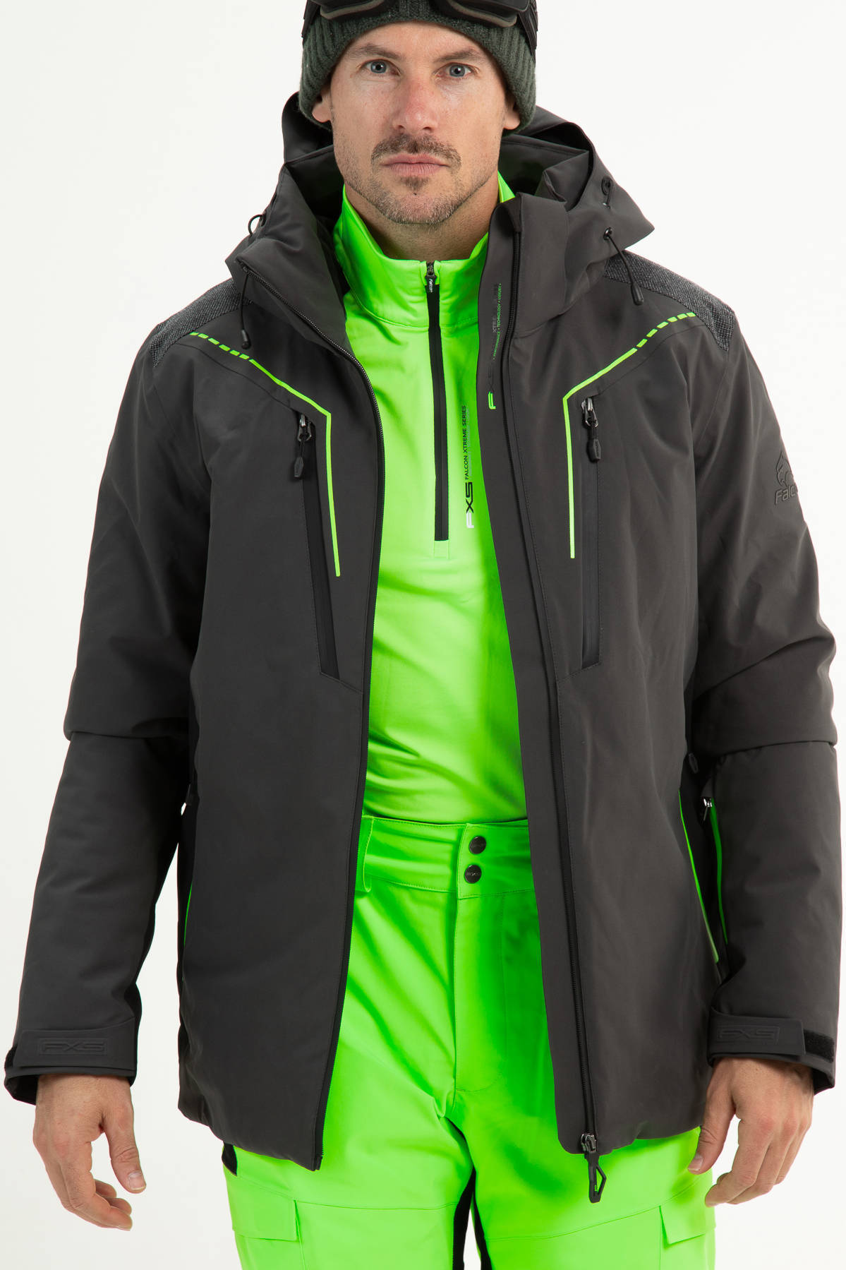 Falcon ski-jack Bastiaan grijs