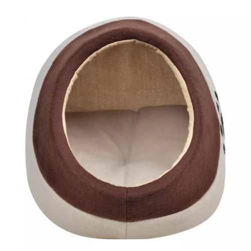 Cama tipo ninho para gato bege