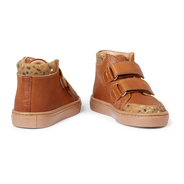 Petit Nord Baskets Montantes Scratchs | Cognac