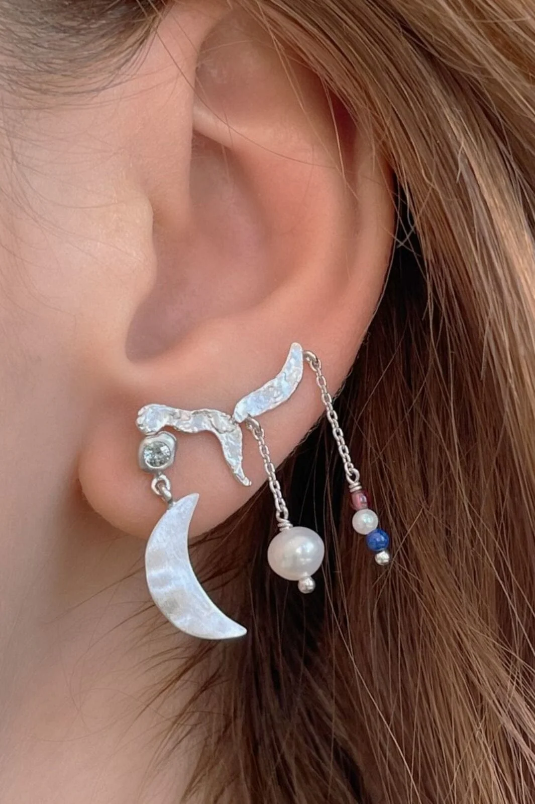 Stine A Big Dot Bella Moon With Blue Lagune Stone
