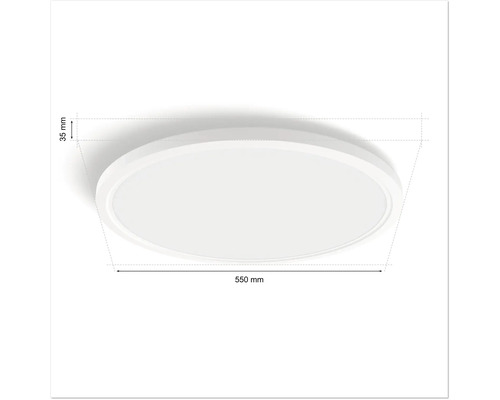 Philips Hue plafondlamp 25W 2600 lm 2200-6500 K HxØ 3,6x54,2 cm Tento wit Ambiance wit