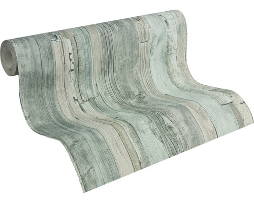 Vliesbehang 95405-5 Decoworld houtlook groen