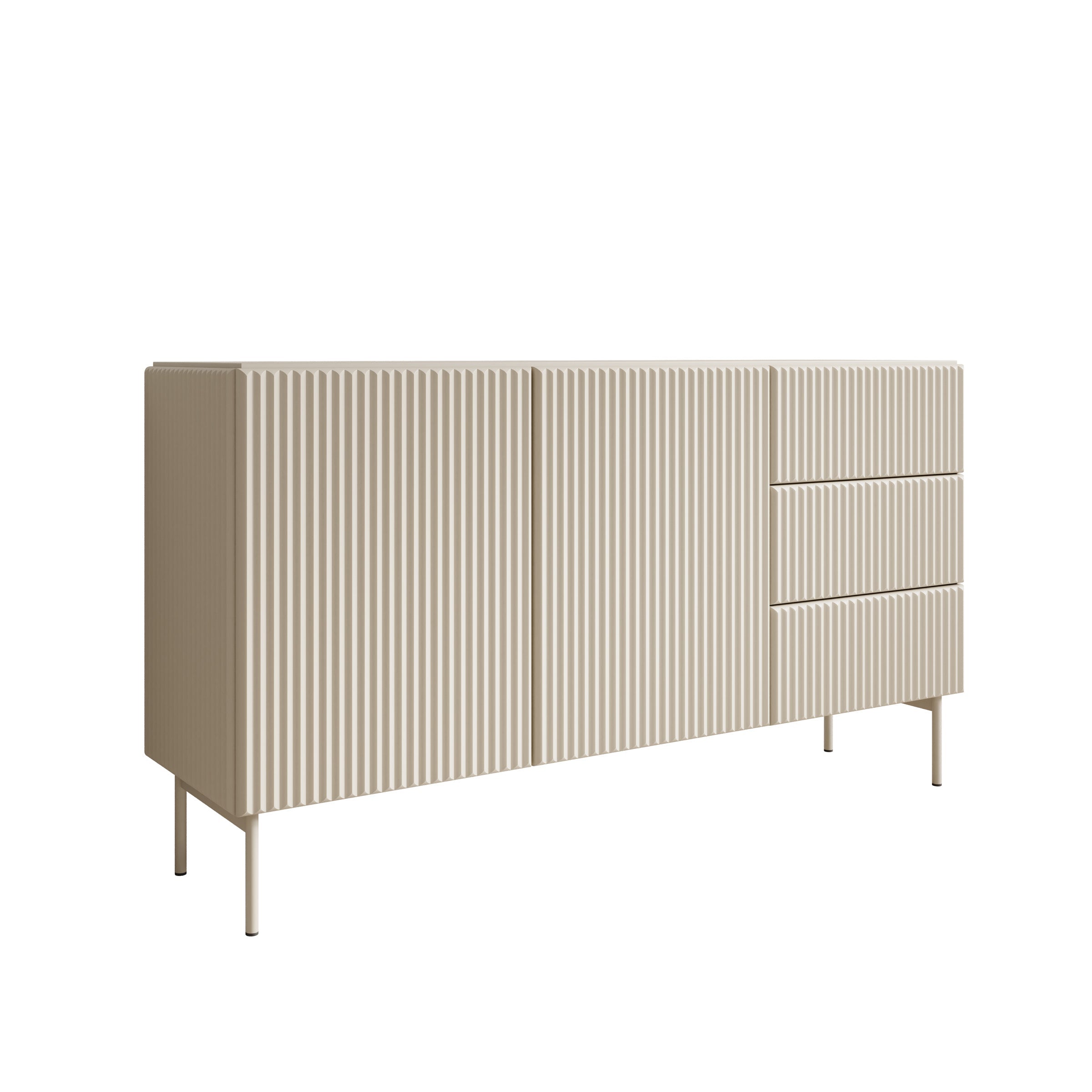 Meubella - Marajo - Dressoir - Beige - 147 cm