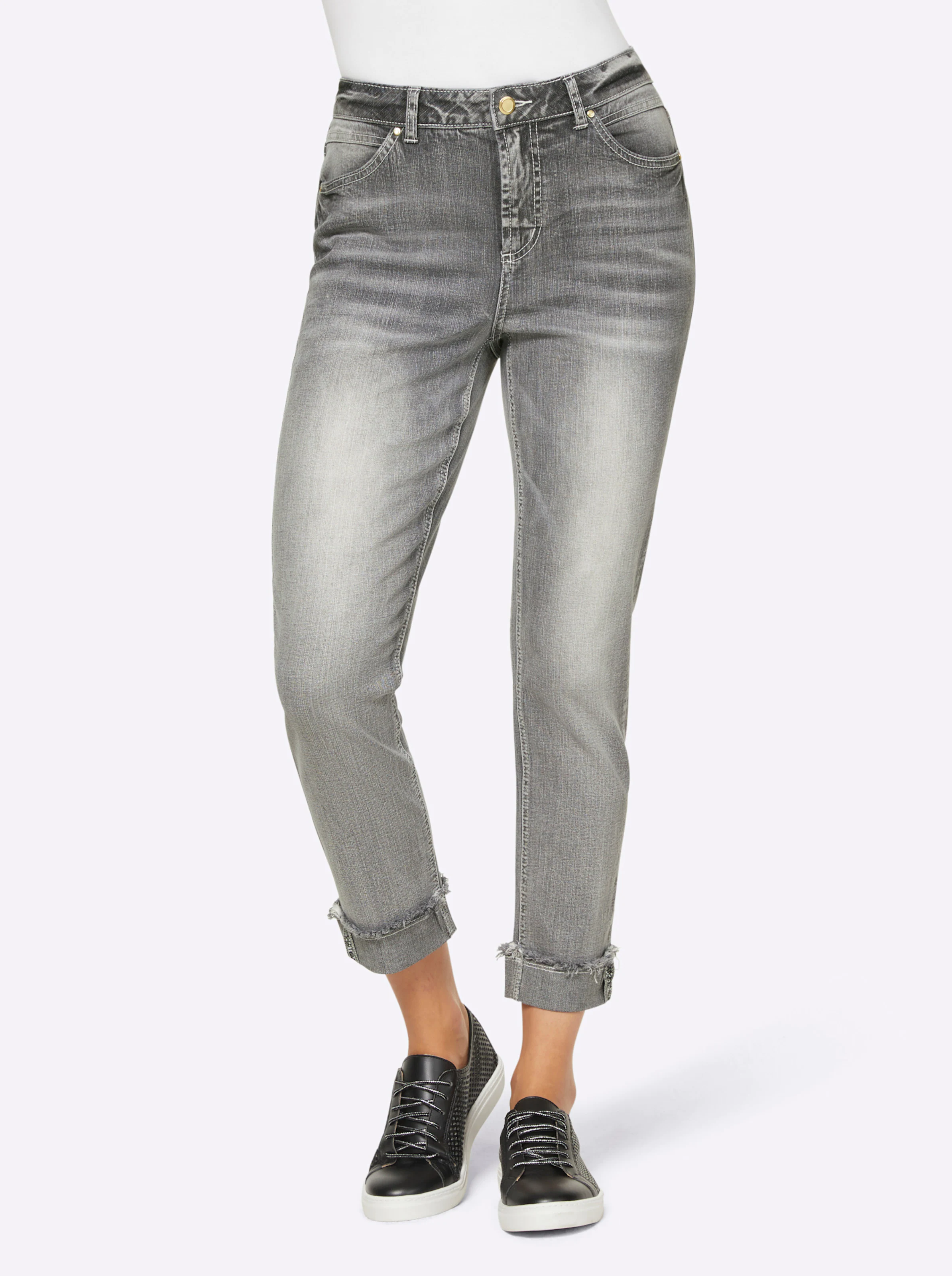 heine 7/8-Jeans in light grey-denim
