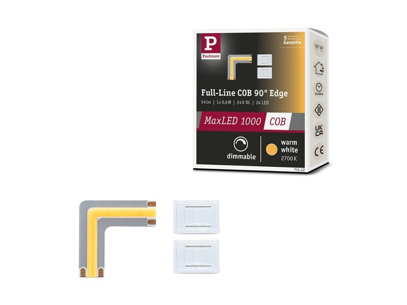 Paulmann MaxLED 1000 LED Strip Full-Line COB Edge 90° 0m 0.6W 1800 lm/m 800LEDs/m 2700K