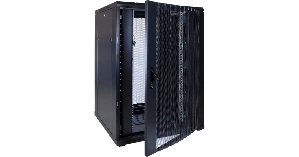 DSI22U serverkast met geperforeerde deur - DS8822PP server rack  (Zwart, 800 x 800 x 1200mm)