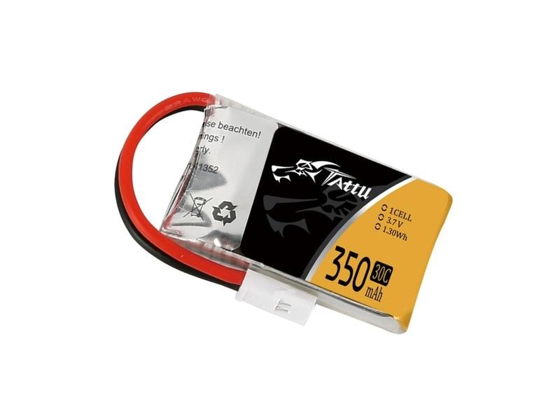 Tattu RC-Akku LiPo 350 mAh 3.7 V 30C 1S LiPo Akku für Multikopter mit Molex Stecker