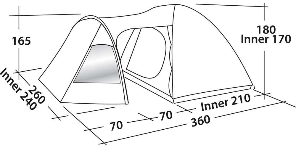 Easy Camp Blazar 400 Kuppelzelt