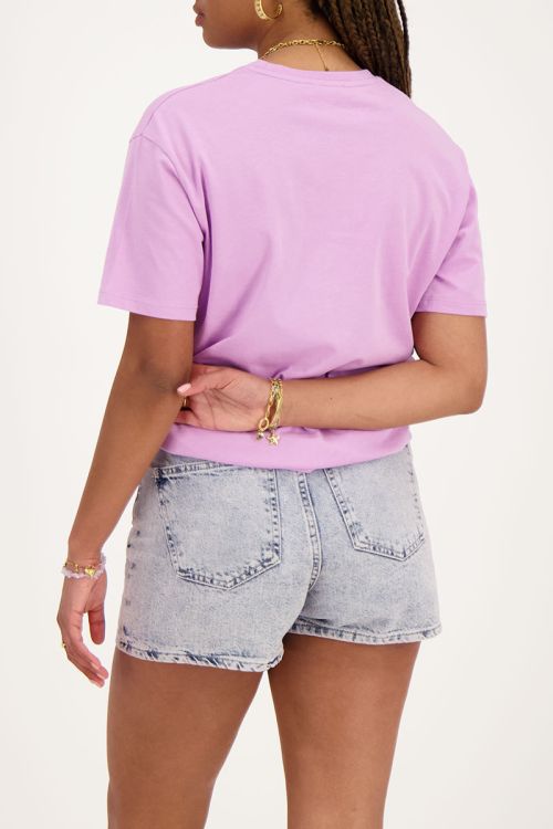 Lila T-shirt ''Oui mais non''