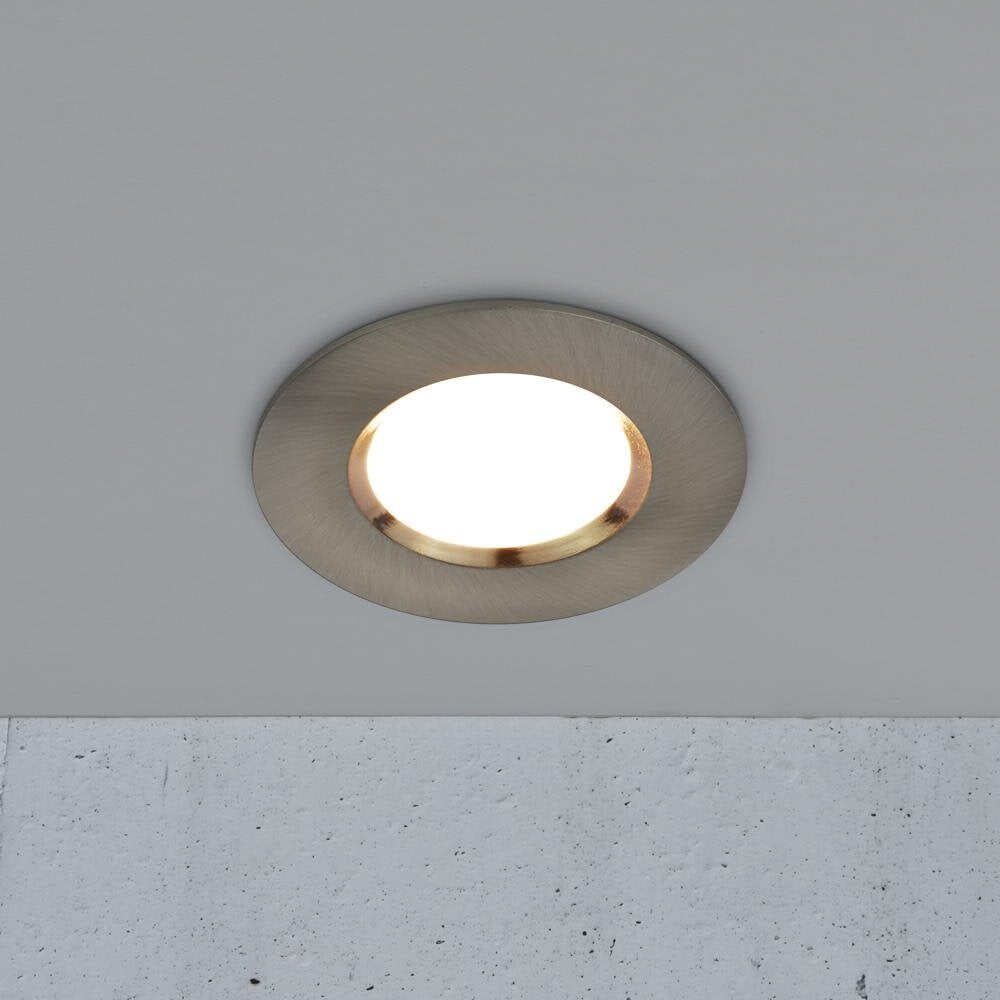 LED inbouwspot Siege in nikkel 4,7W 345lm IP65