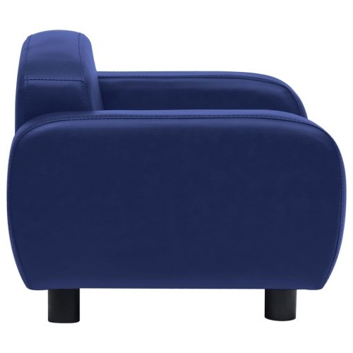 Sofá grande para cães na cor azul
