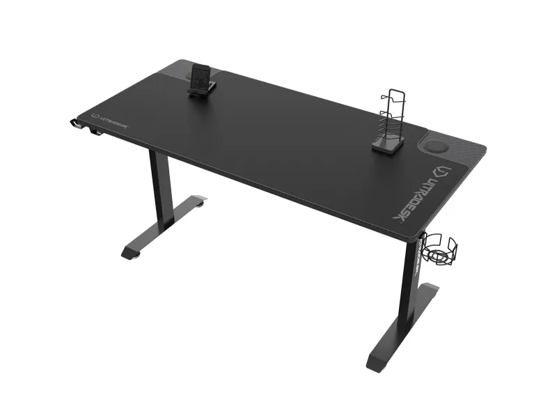 Ultradesk MOMENTUM, Lige, Friform facon, Spil, Sort, 1520 mm, 700 mm