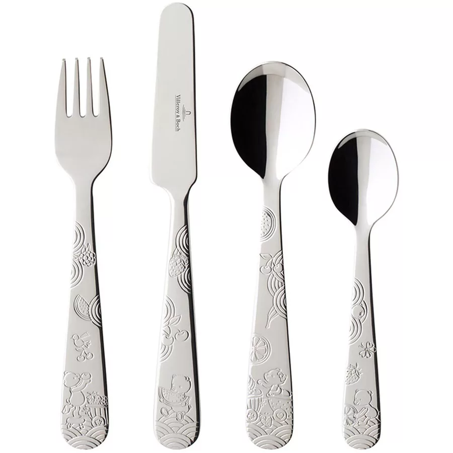 Villeroy & Boch Kinderbesteck Hungry as a Bear 4er Set silber