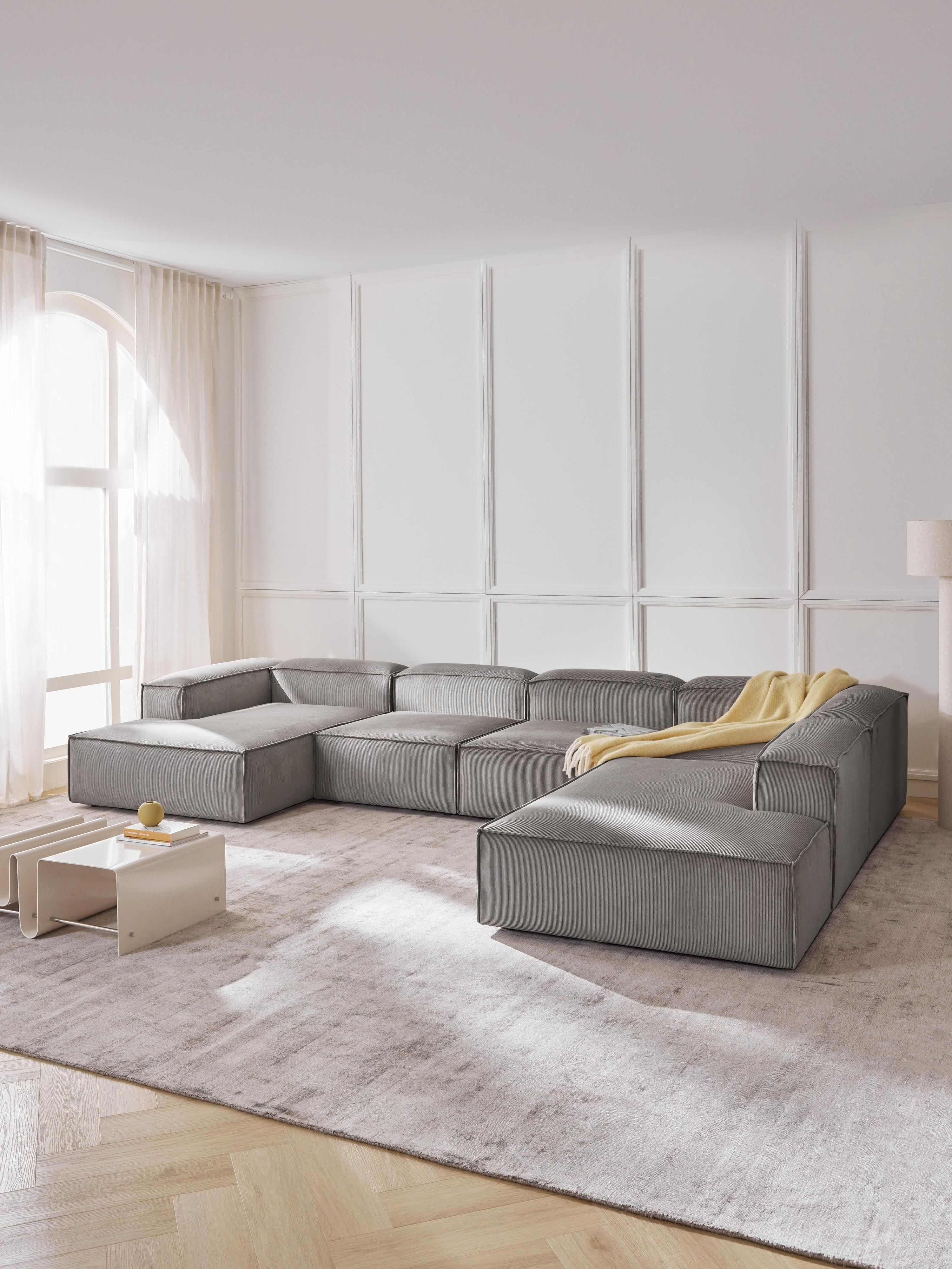 Modulaire U-bank Lennon van corduroy