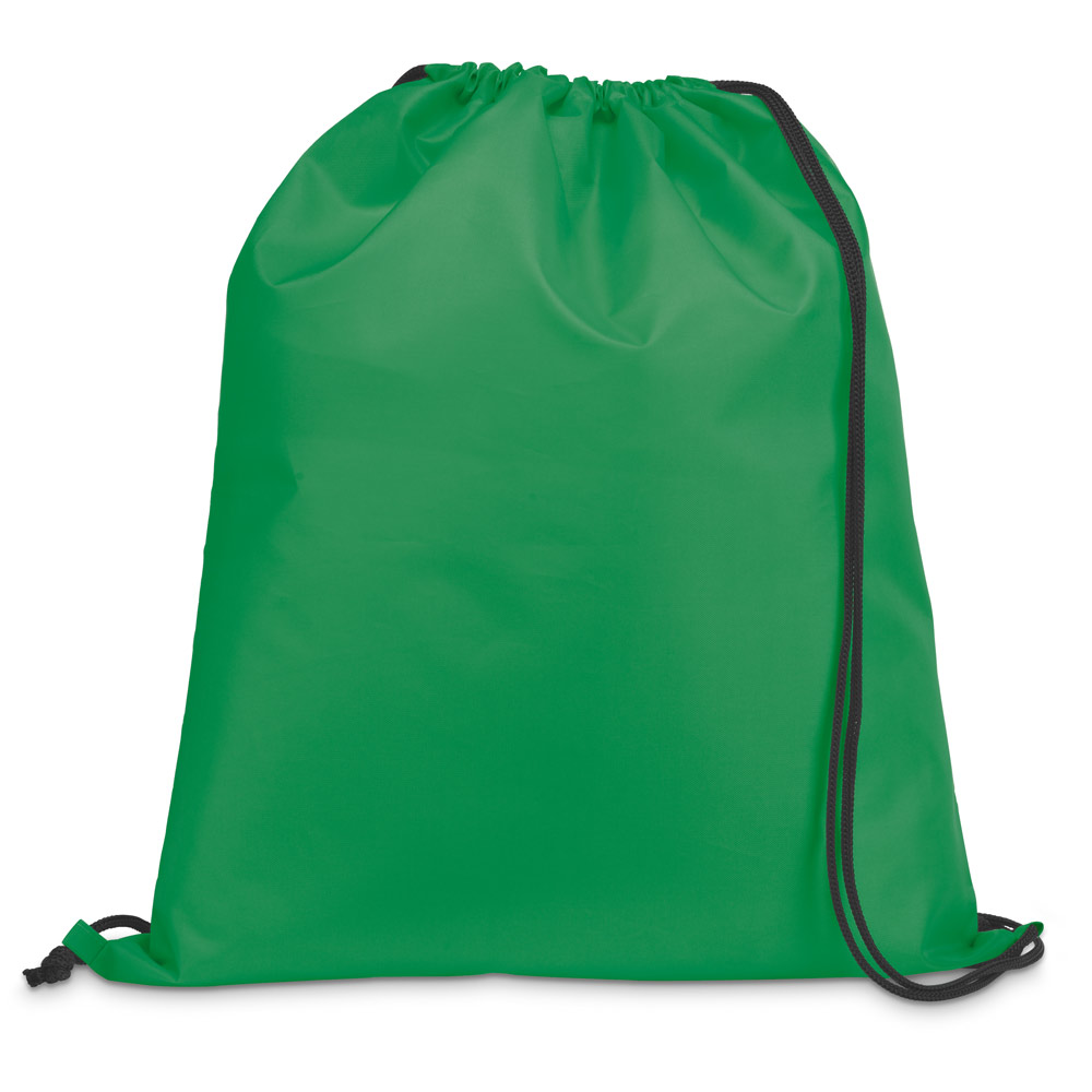 hi!dea 92910 - Sac à dos 210D avec cordons de serrage noirs