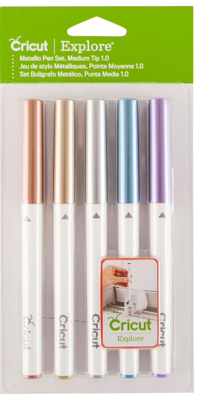 Cricut Explore/Maker Medium Point Pen Set 5-pack (metallic)