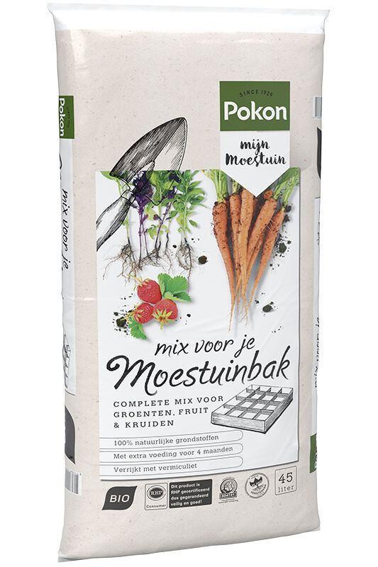 POKON Grond voor moestuinbakken - Potgronden - 45 Liter