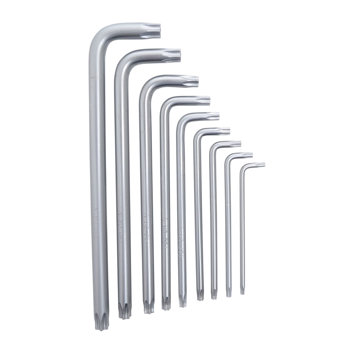 Torx-nøkkelsett 9 deler - CrV-stål