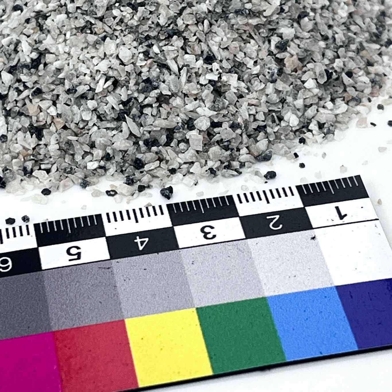 Areia de microcimento granito branco / Big bag de 1.000 kg / 0,2-0,6 mm