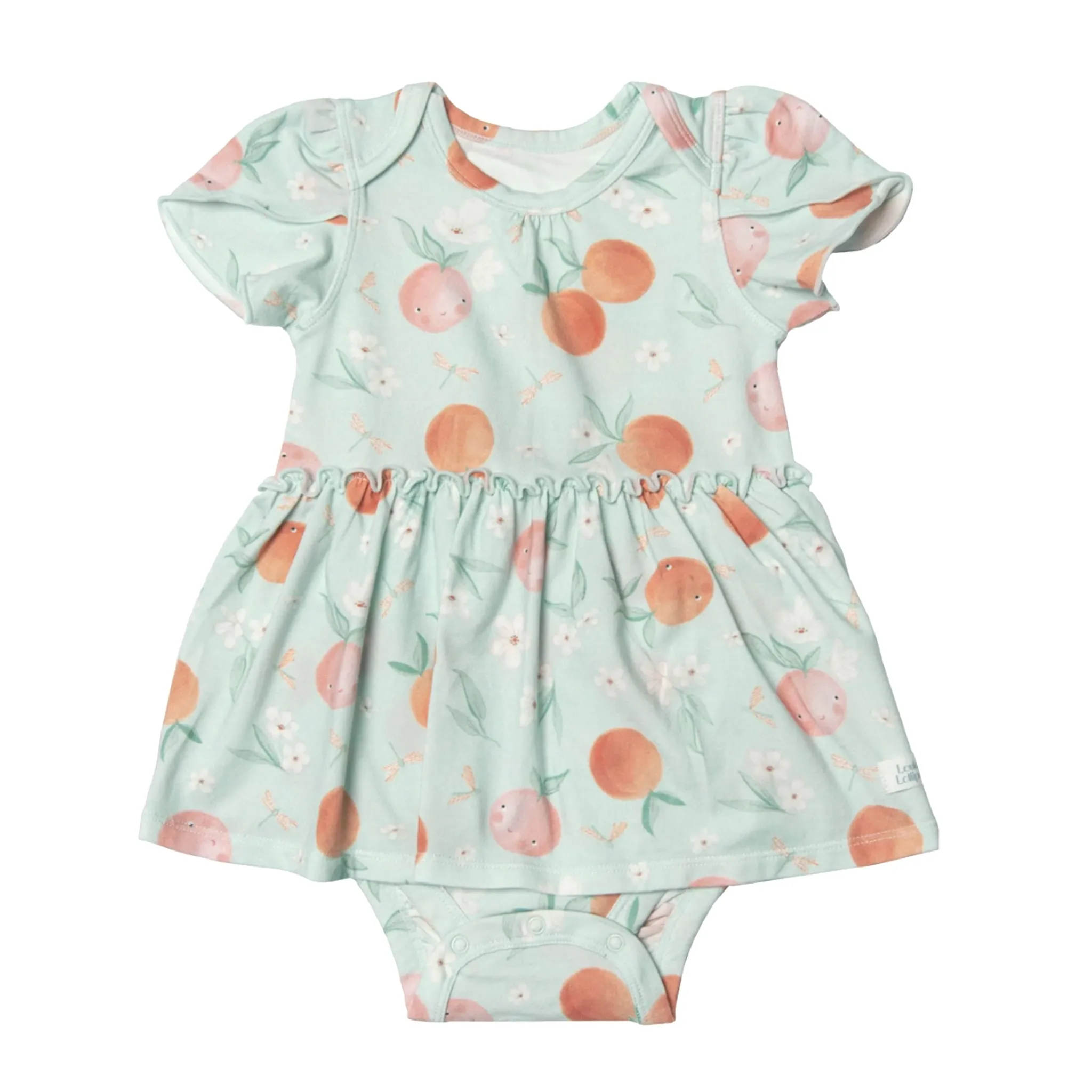 Loulou Lollipop Robe Pêches 0-24mois