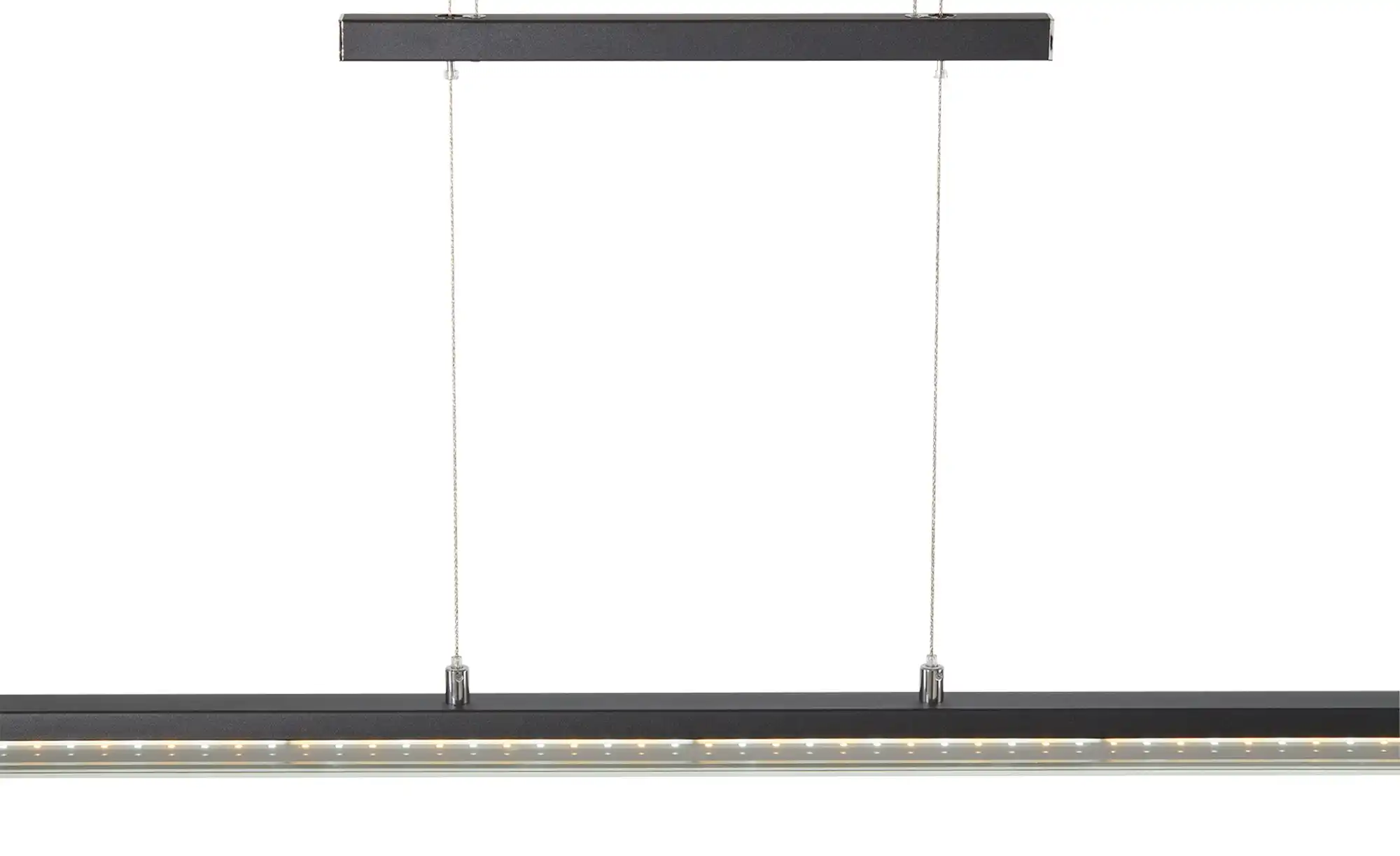 Fischer-Honsel LED-Pendelleuchte, schwarz-matt/Rauchglas