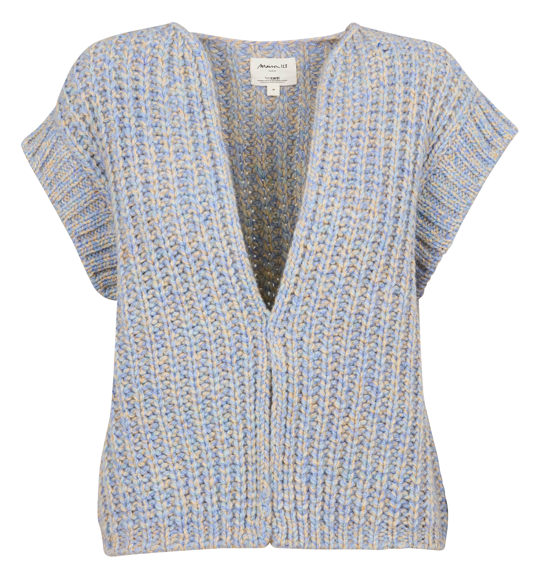 CLARENCE - Veste droite en laine mélangée | Beige