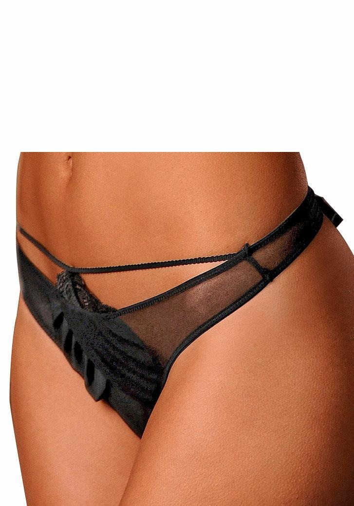 petite fleur gold String , der sich durch lösen der Schleife öffnen lässt