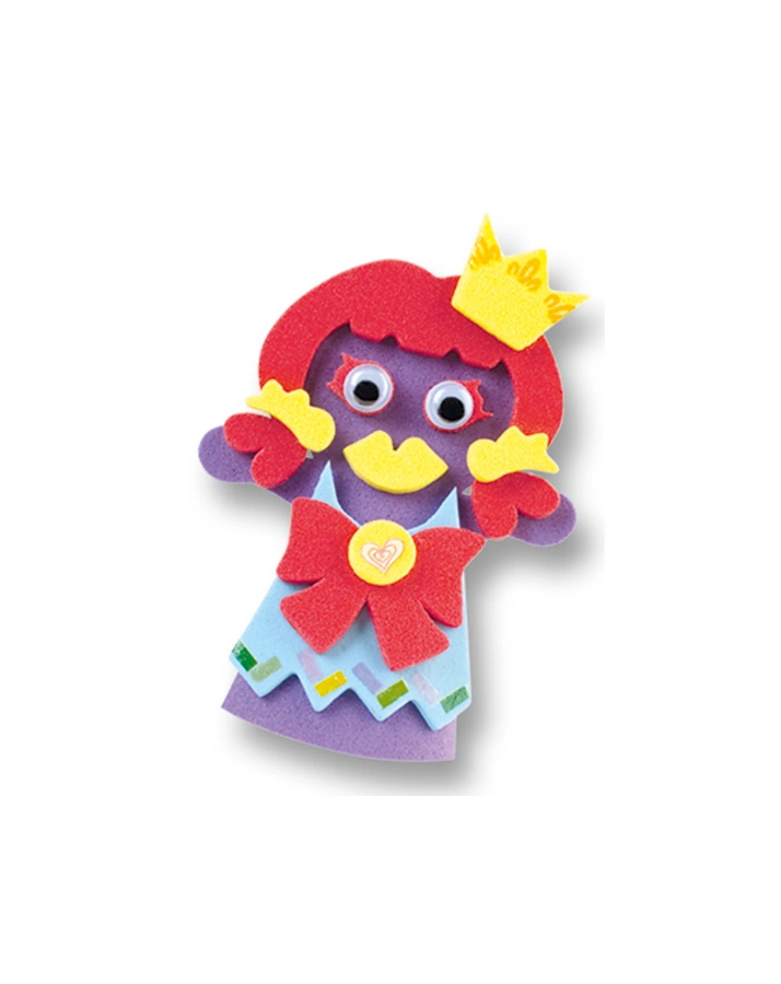 Moosgummi Fingerpuppen-Set, 61-teilig