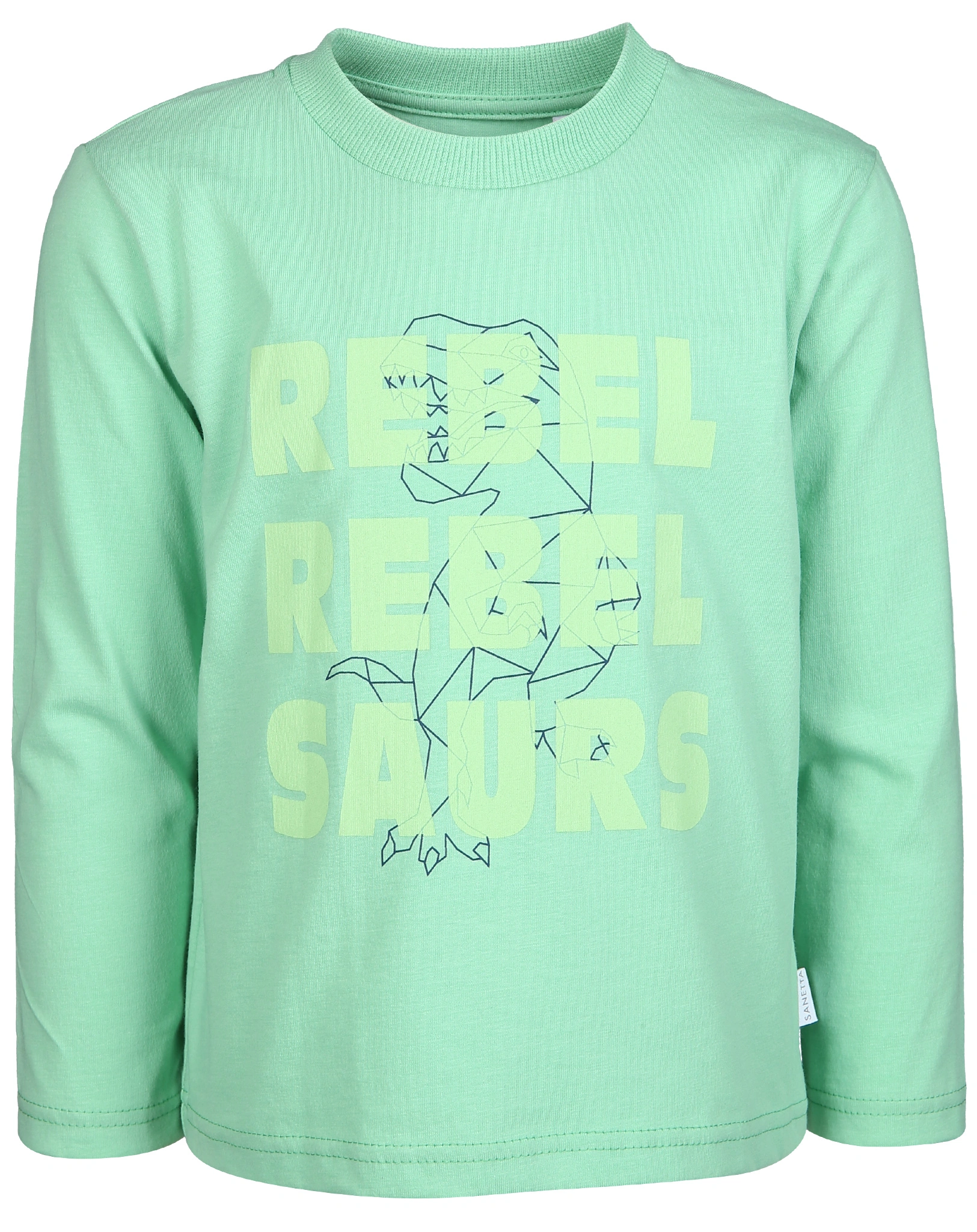 Langarmshirt REBEL SAURS in jade green